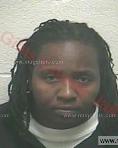 Booking photo of Keaira Brown, Giles County, Jan 19, 2017