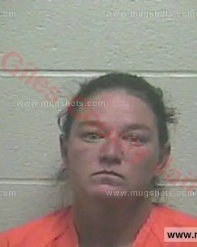Booking photo of Brittney Powell, Giles County, Feb 22, 2018