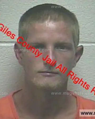 Booking photo of Matthew Sims, Giles County, Sep 27, 2019