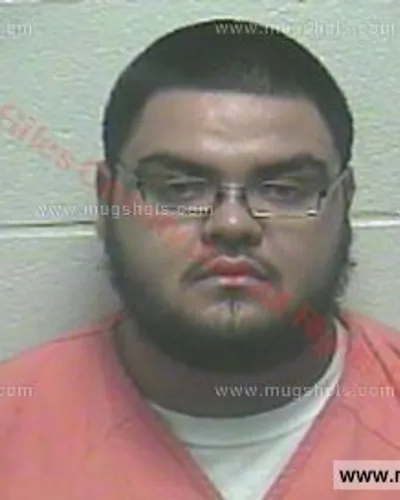 Booking photo of Arnaldo Valdiviezo, Giles County, Aug 29, 2015