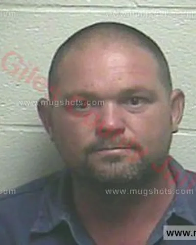 Booking photo of Michael Paul Dunavant, Giles County, Oct 7, 2016