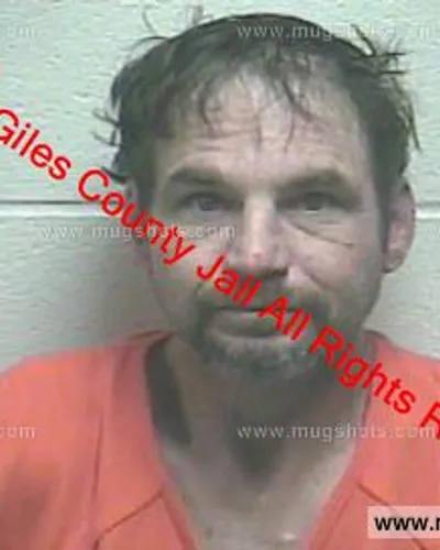 Booking photo of Shawn Mark Johnson, Giles County, Jan 1, 2019
