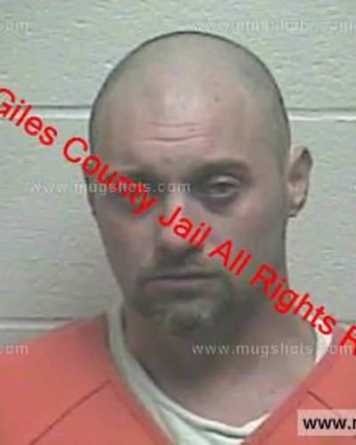 Booking photo of Waylon James Parsons, Giles County, Dec 25, 2018