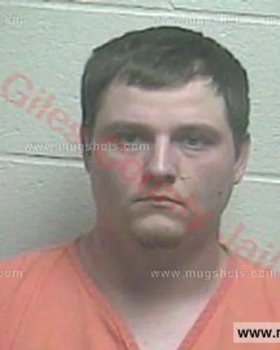 Booking photo of Adam Duane King, Giles County, May 14, 2016