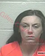 Booking photo of Courtney Nicole Burchell, Giles County, May 12, 2018