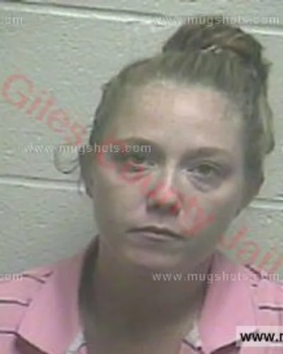 Booking photo of Whitney Blair Abernathy, Giles County, Sep 16, 2016