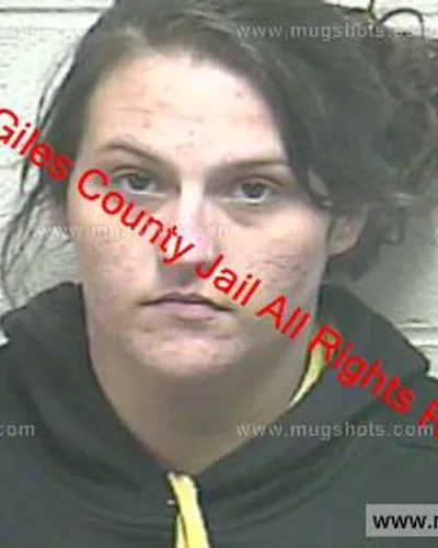 Booking photo of Jessica Newman, Giles County, Dec 25, 2018