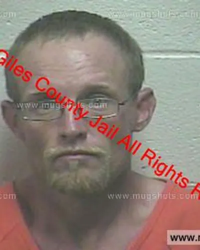 Booking photo of Tyler Hobbs, Giles County, May 28, 2019