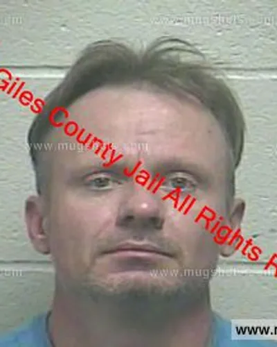 Booking photo of Thomas Dewayne Jenkins, Giles County, Mar 16, 2019
