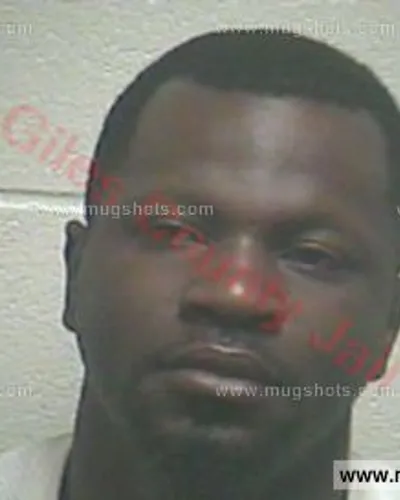 Booking photo of Sedric Hardin, Giles County, Mar 21, 2016