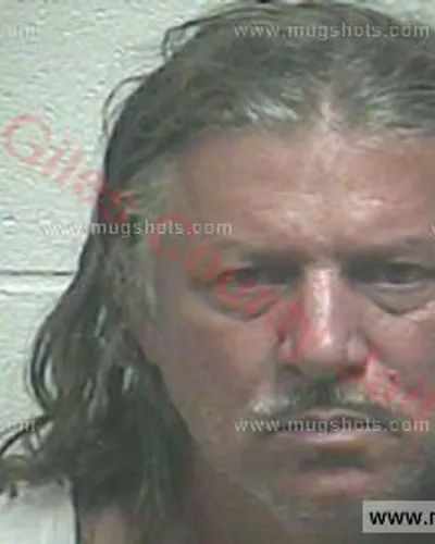 Booking photo of Jeffrey Todd Greene, Giles County, Jul 18, 2017