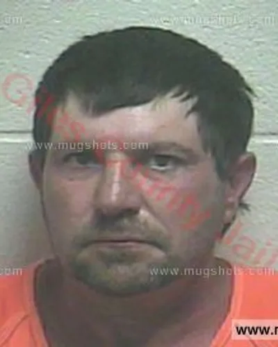 Booking photo of Phillip Lorne Hodges, Giles County, May 11, 2018