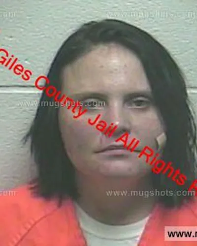 Booking photo of Misty Layne Daniels, Giles County, Nov 5, 2019