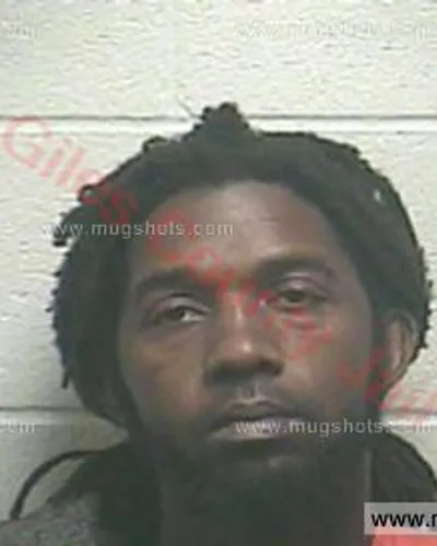 Booking photo of Hall Nakevus, Giles County, Oct 11, 2017