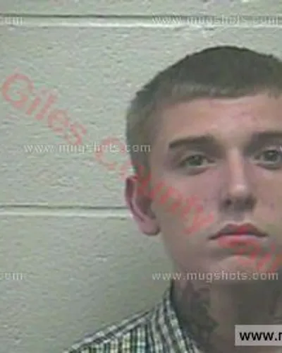 Booking photo of Cameron Luther, Giles County, Aug 18, 2017