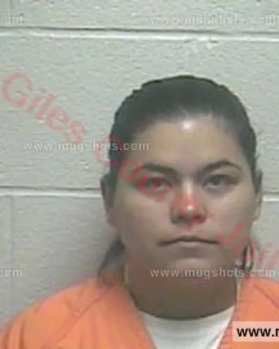 Booking photo of Adriana Quintana, Giles County, Nov 12, 2016