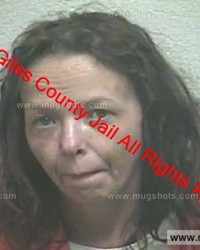 Booking photo of Nora Austin, Giles County, Apr 26, 2020