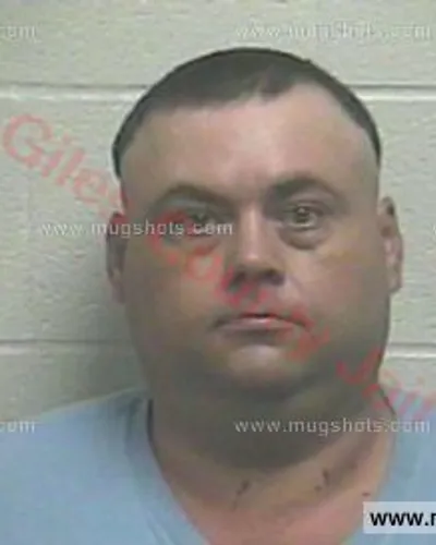 Booking photo of Adam Scotty Abernathy, Giles County, Jul 11, 2017