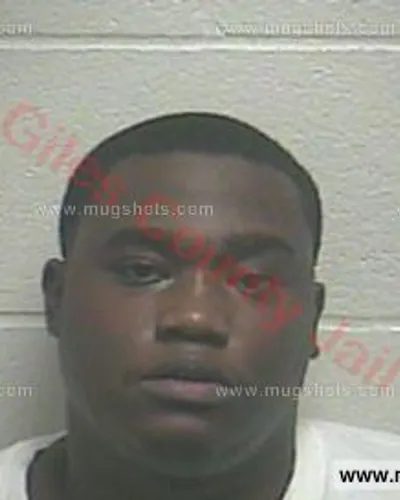 Booking photo of Bryan Gilbert, Giles County, Jan 20, 2018