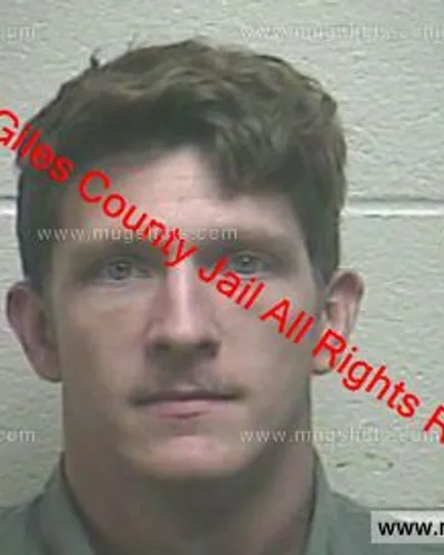 Booking photo of Bryan Kelsoe, Giles County, Dec 6, 2019