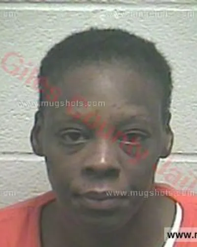 Booking photo of Lakisha Beegle, Giles County, Apr 25, 2018