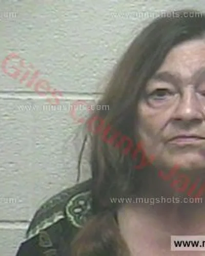 Booking photo of Mary Fralix, Giles County, Jun 12, 2017
