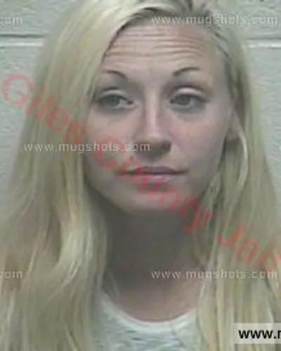 Booking photo of Bailee Cardell, Giles County, May 16, 2018