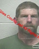 Booking photo of Jeffrey Donald Courtemanche, Giles County, May 6, 2019