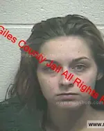 Booking photo of Catherine Paige Smith, Giles County, Feb 14, 2019