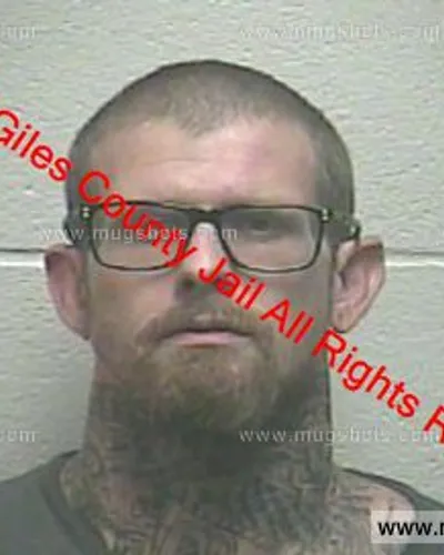 Booking photo of Matthew Lee Bowers, Giles County, Oct 3, 2019