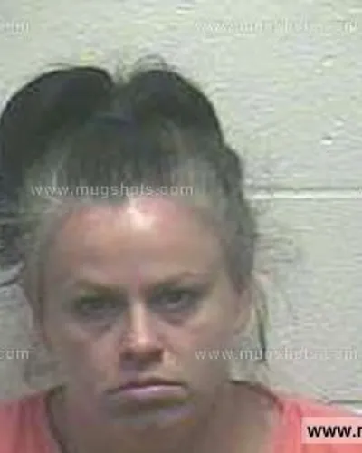 Booking photo of Kandice Lane Sims, Giles County, Aug 2, 2014