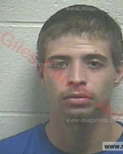 Booking photo of Kasob Lance Young, Giles County, Nov 27, 2016