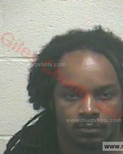 Booking photo of Gary John Mills, Giles County, Aug 8, 2017