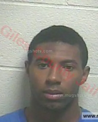 Booking photo of Devon Daniel, Giles County, May 12, 2016