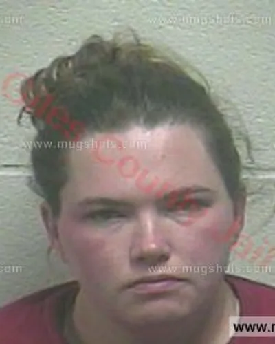 Booking photo of Hillary Harvey, Giles County, Jan 16, 2017
