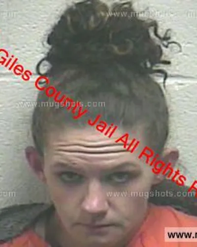 Booking photo of Kayla Mencer, Giles County, Apr 28, 2019