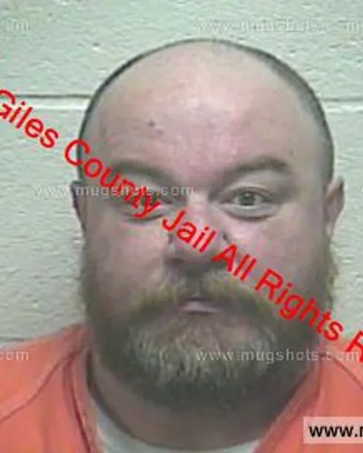 Booking photo of Scott Herren, Giles County, Feb 13, 2019