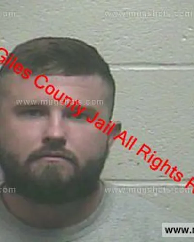 Booking photo of Harry Russell, Giles County, Feb 1, 2020