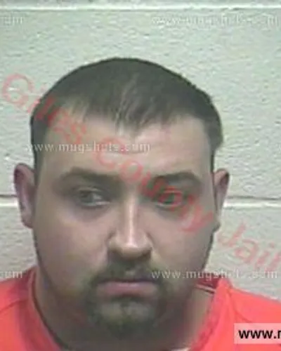 Booking photo of Sheldon Amerman, Giles County, Aug 30, 2017