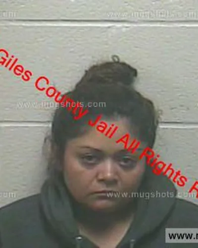 Booking photo of Anahi Landa, Giles County, Oct 20, 2019