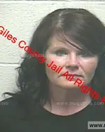 Booking photo of Michelle Lee Jones, Giles County, Feb 12, 2019