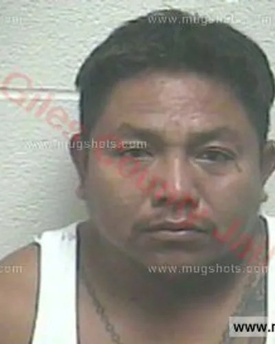 Booking photo of Cesar Jimenez, Giles County, Dec 8, 2016
