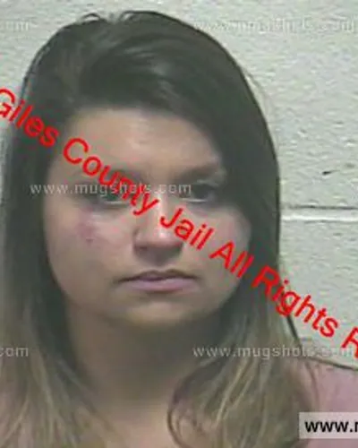 Booking photo of Kayce Currin, Giles County, Mar 10, 2019