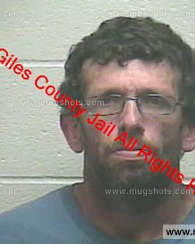 Booking photo of Timothy Whiteley, Giles County, May 6, 2019