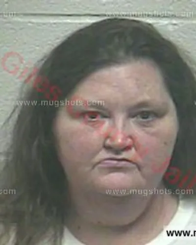 Booking photo of Tamala Elaine Mashburn, Giles County, Jan 9, 2018