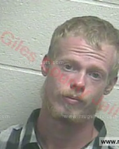 Booking photo of David Earl Lovell, Giles County, Oct 5, 2016