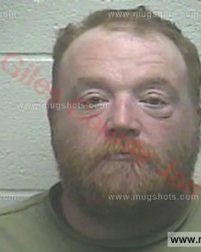 Booking photo of Patrick Kreg Jackson, Giles County, Mar 31, 2017