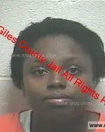 Booking photo of Whitney Yvonne Martin, Giles County, Dec 17, 2019