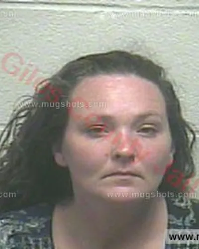 Booking photo of Melissa Janet Bishop, Giles County, Sep 24, 2015