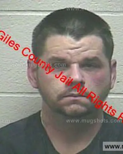 Booking photo of Forrest Berry, Giles County, May 9, 2019